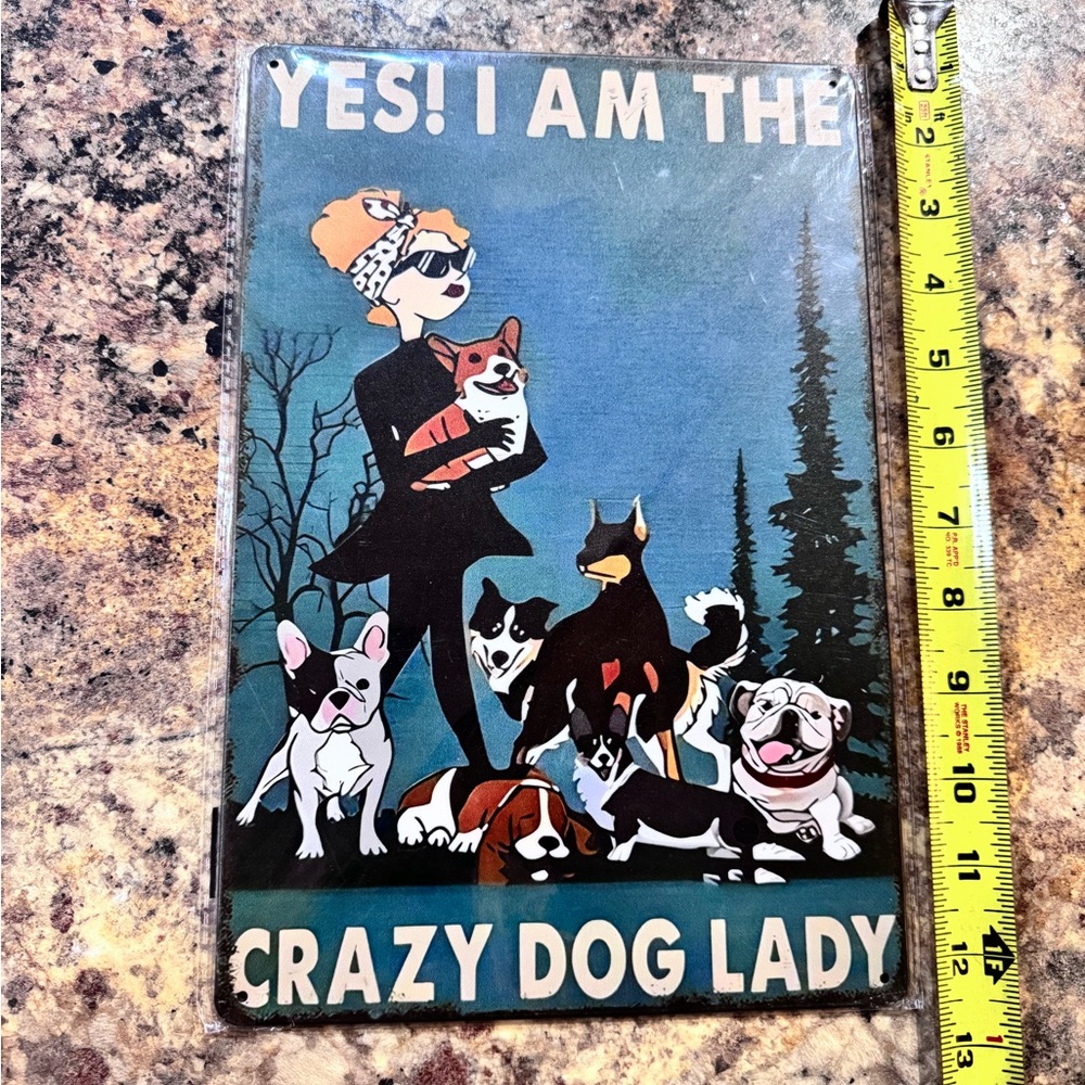 Yes! I Am the Crazy Dog Lady Wall Art